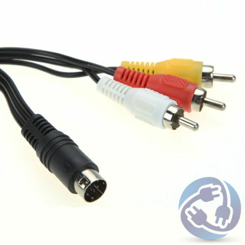 Lot 20x AV Audio Video RCA Composite Cable Cord Sega Genesis 2 3 A/V 9 Pin