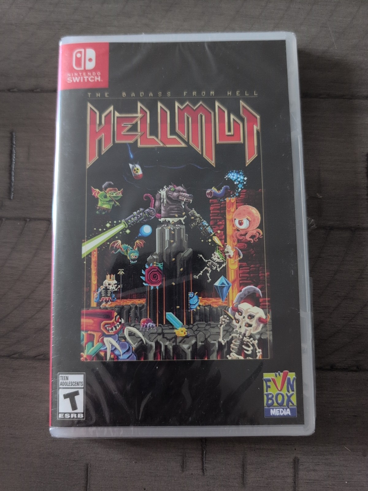 Hellmutt: The Badass from Hell (Nintendo Switch, 2019) Brand New, Rip On Plastic