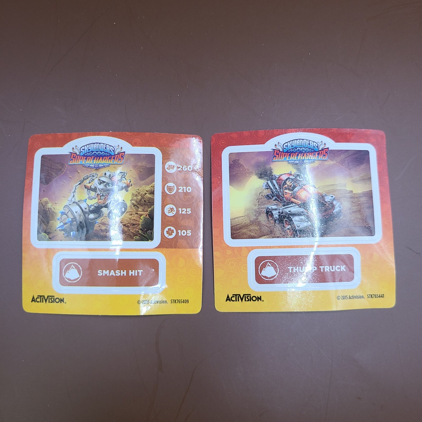 Skylanders SuperChargers *Smash Hit & Thump Truck* + Stickers LOT
