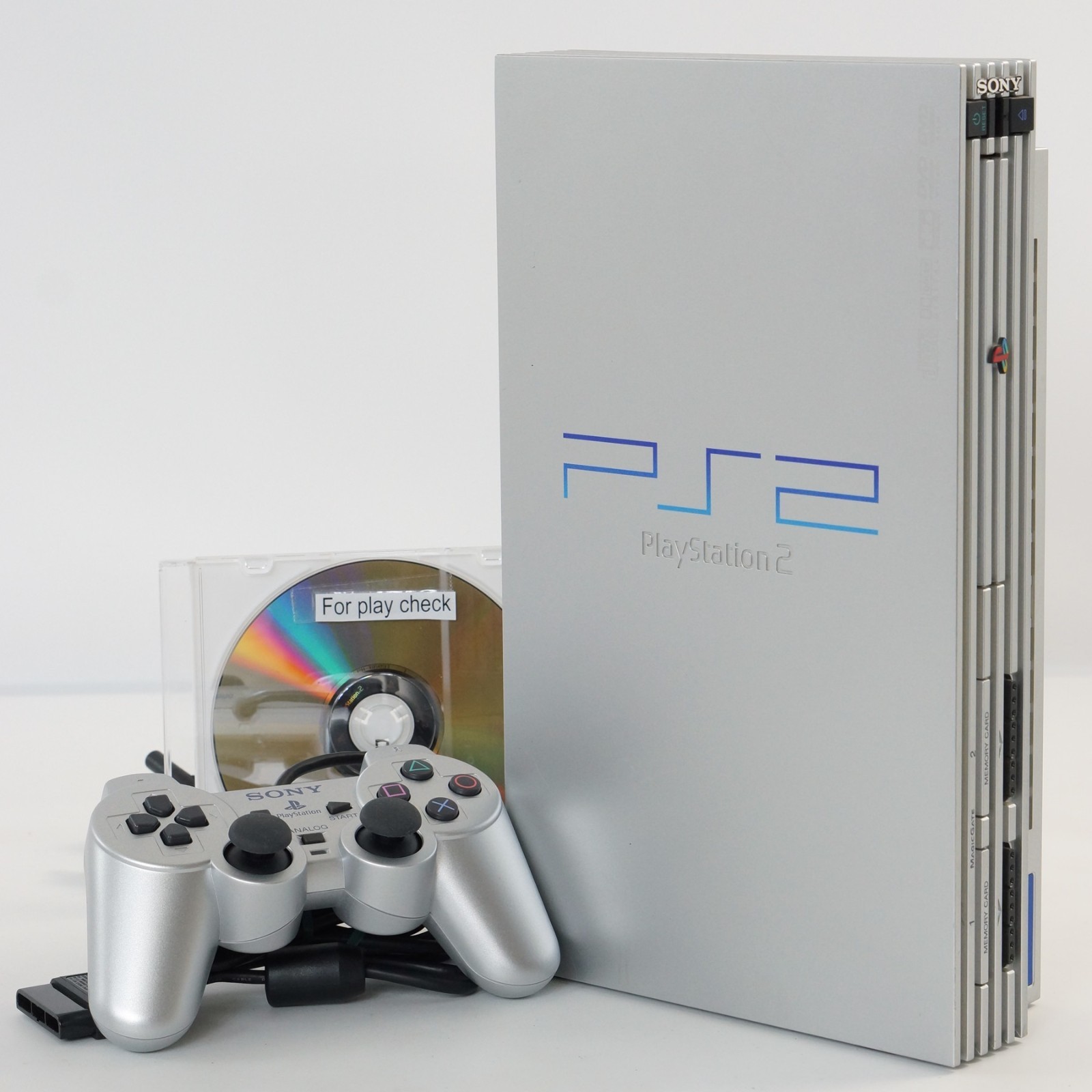 PS2 SILVER Console SCPH-50000 TSS Tested System Playstation 2 NTSC-J AJ2323851