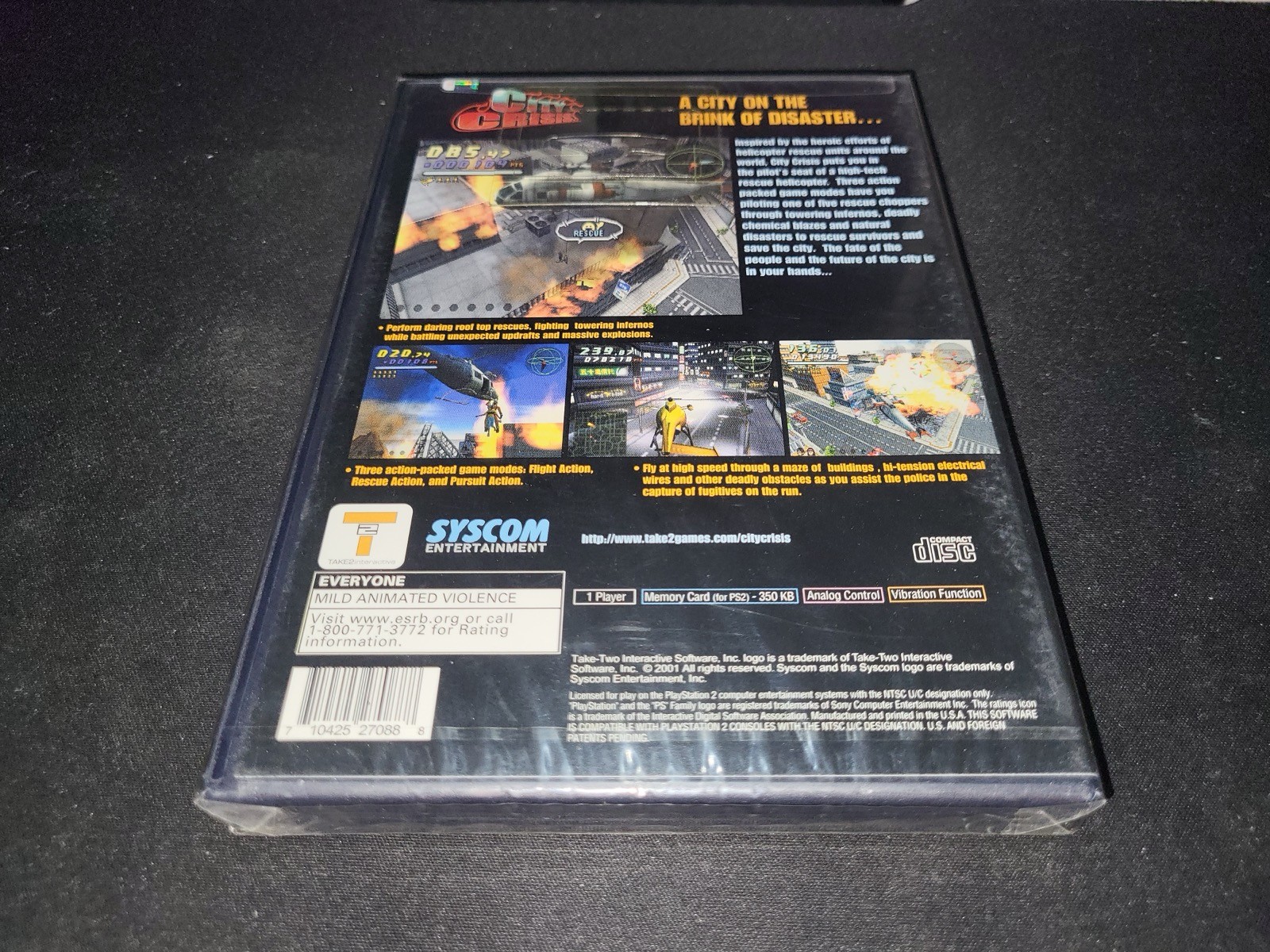 City Crisis Take 2 Interactive Sony Playstation 2 PS2 Brand NEW SEALED!