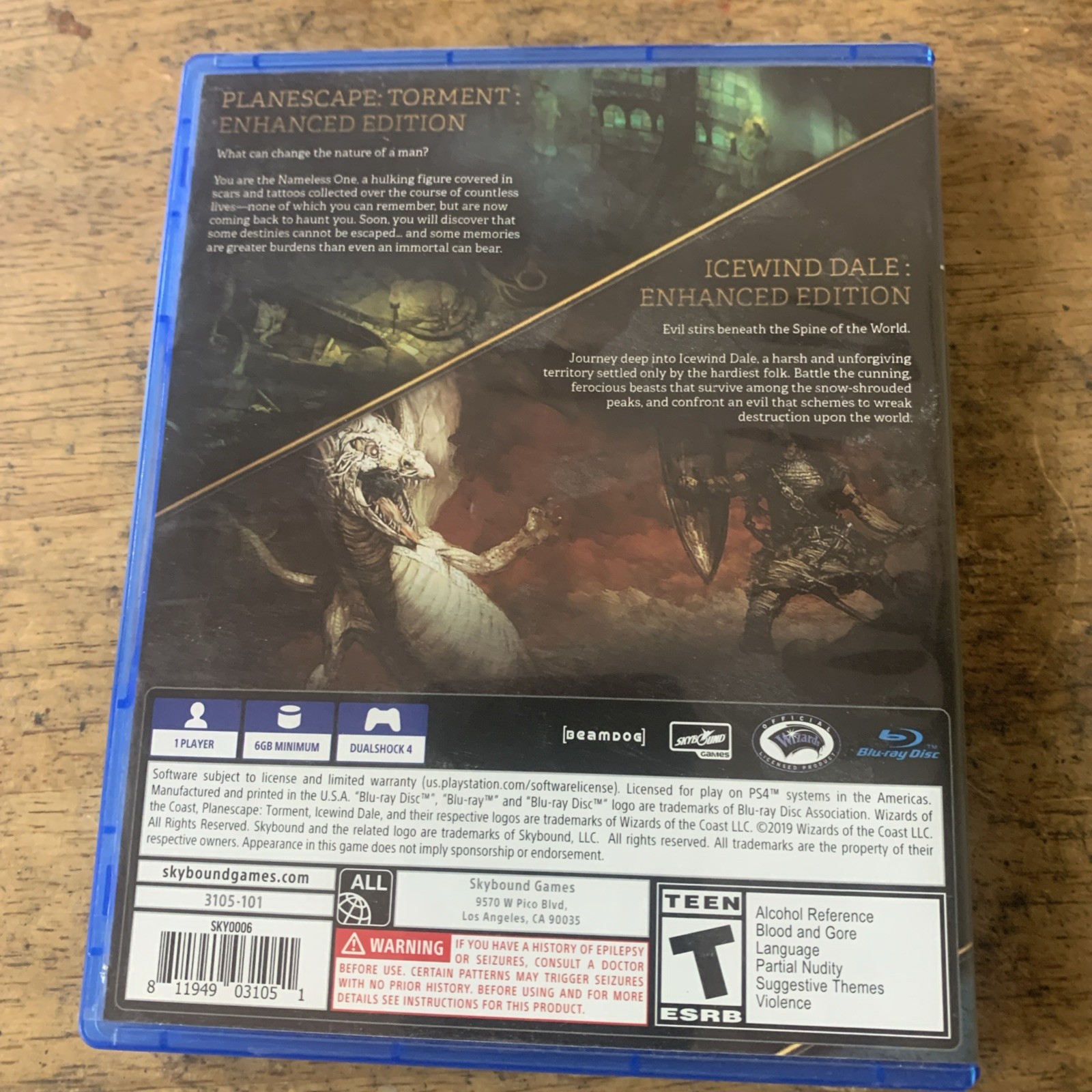 Planescape Torment & Icewind Dale: Enhanced Editions PS4 – Pre Owned