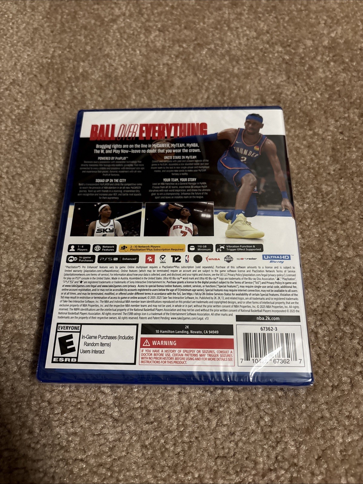 NBA 2K26 Sony PlayStation 5 Basketball Video Game New Sealed