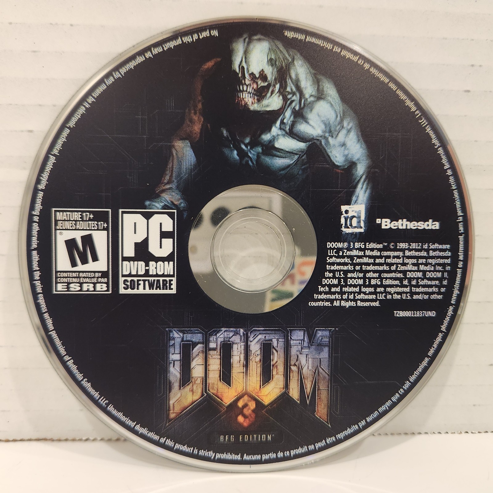 Doom 3: BFG Edition (2012, PC/DVD-ROM, Bethesda) Mature 17+ FREE SHIPPING
