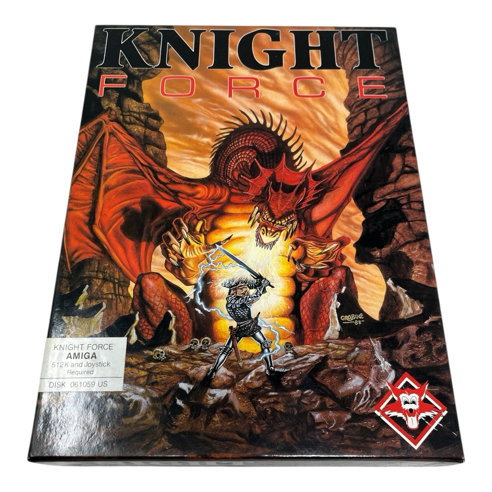 Knight Force Boxed Commodore Amiga Game Complete Titus TESTED & WORKING EUC