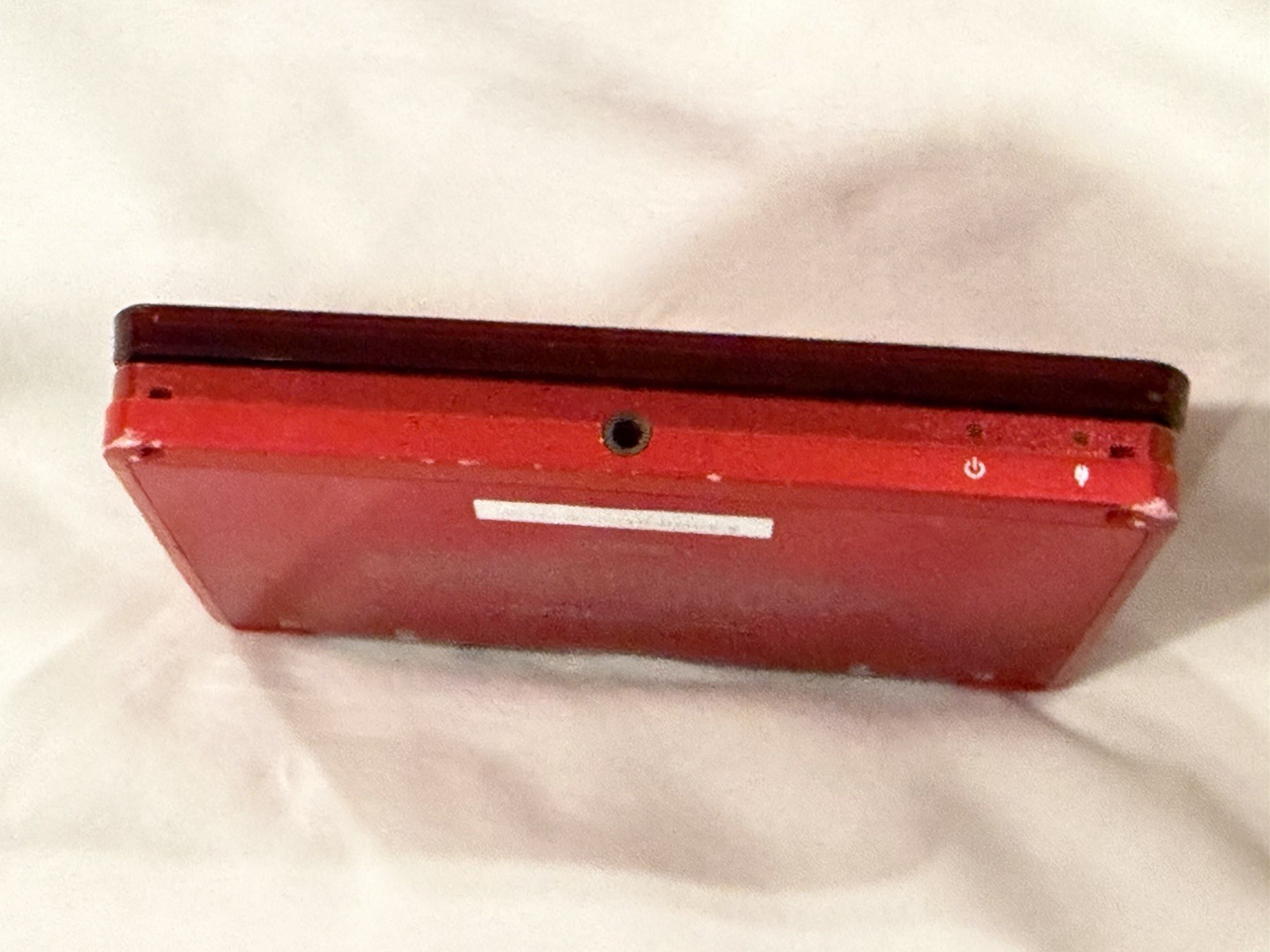 Nintendo 3DS Flame Red CTR-001 USA with 4 Games Mario & Sonic , Raving Rabbids