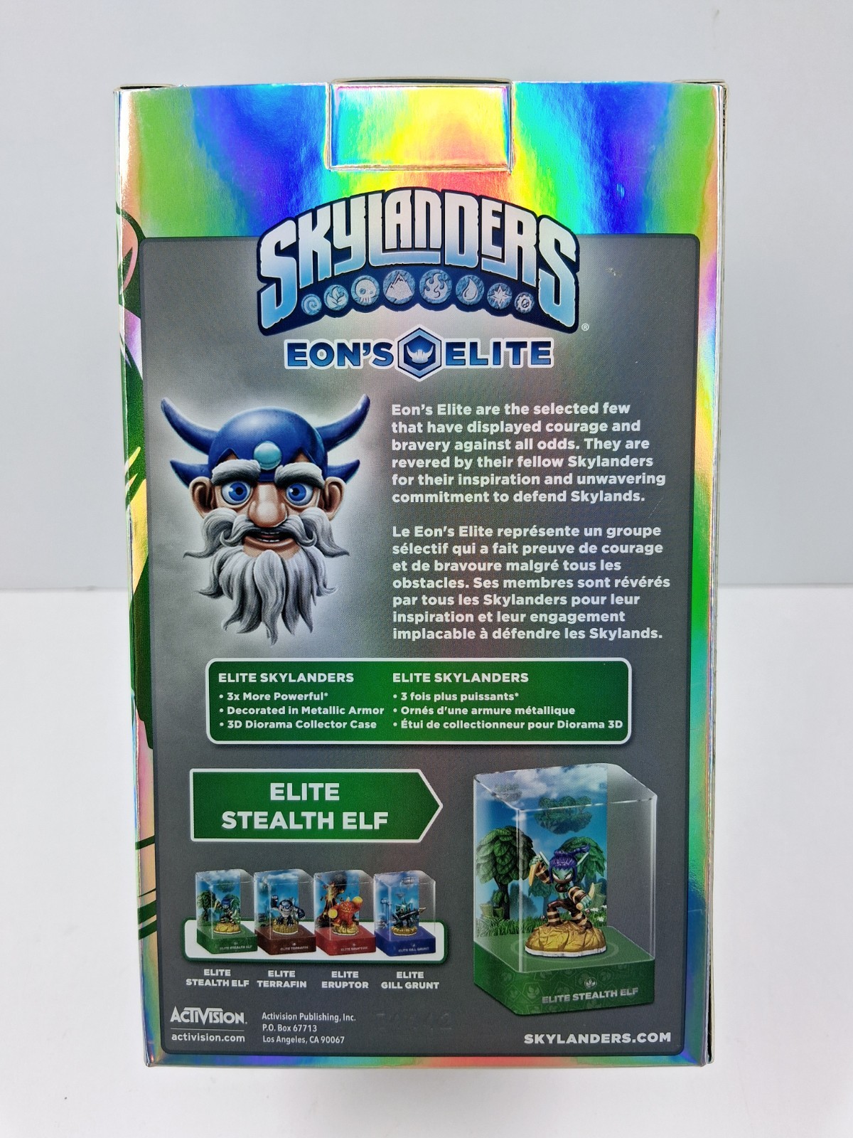 Skylanders Eon’s Elite: Elite Stealth Elf 3x More Power Activision 2014 NIB READ