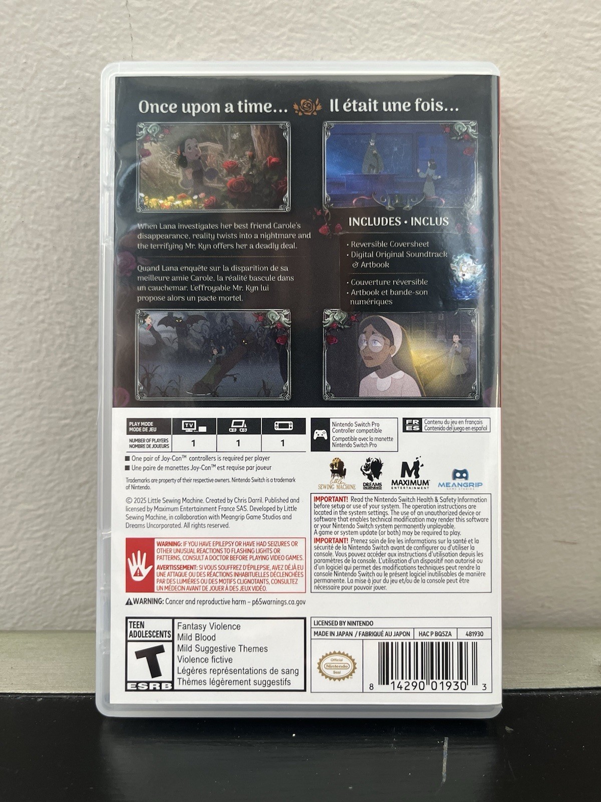 Bye Sweet Carole (Nintendo Switch, 2025) CIB