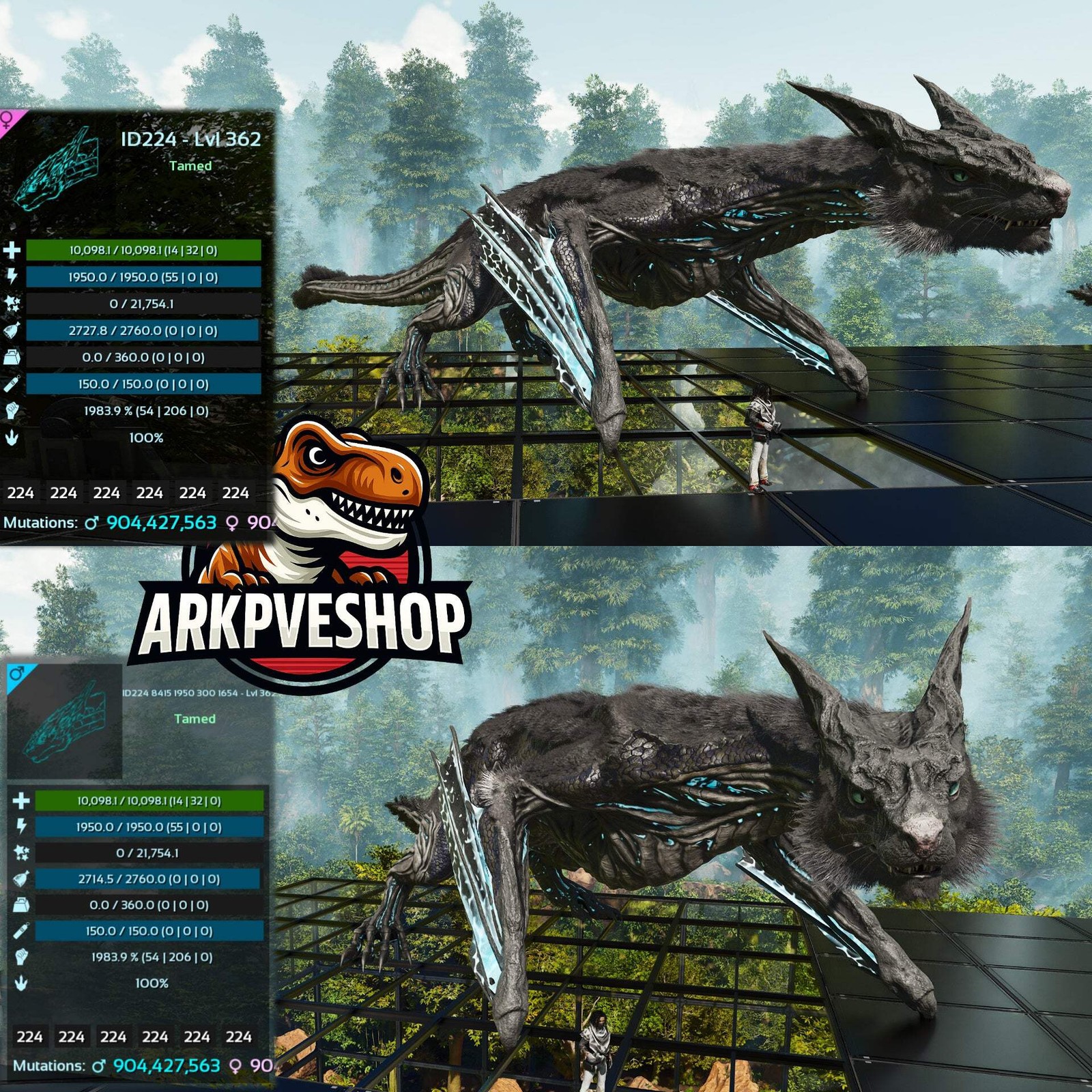 ASA PVE 🦖ARK Survival Ascended Managarmr 1983.9%Melee