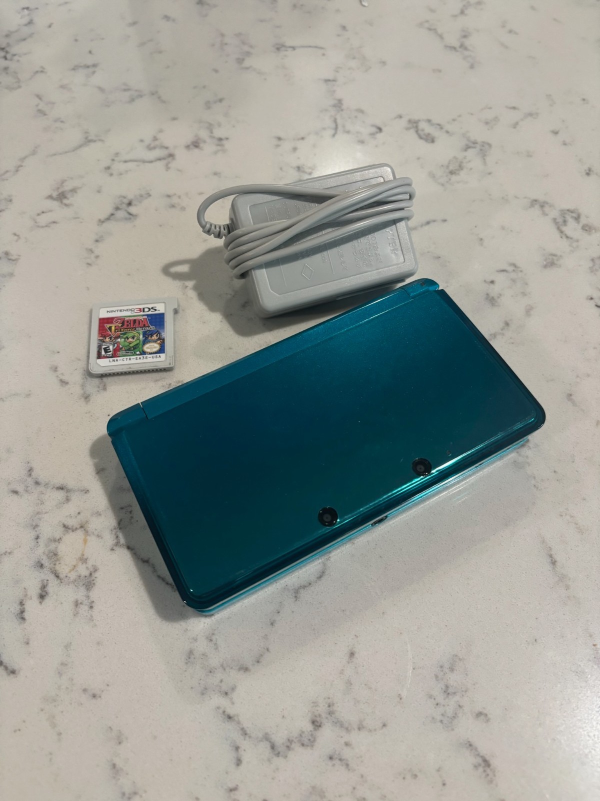 Japanese Nintendo 3DS CTR-001 Original Model w/ Zelda: Tri Force Heroes + Games