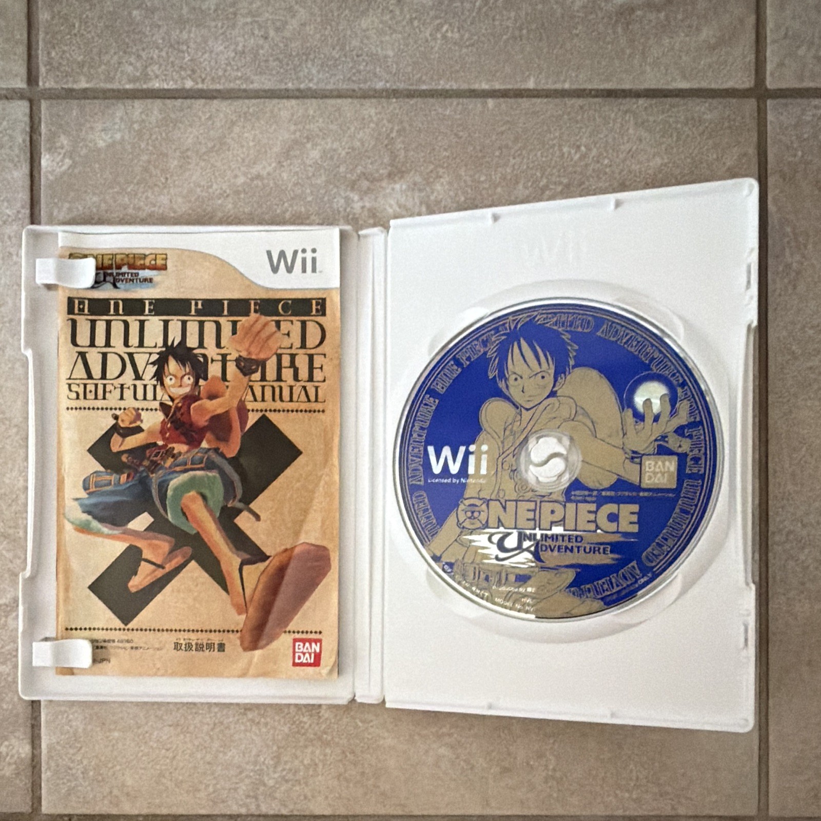 Bandai One Piece: Unlimited Adventure Nintendo Wii NTSC-J (Japan) Manual