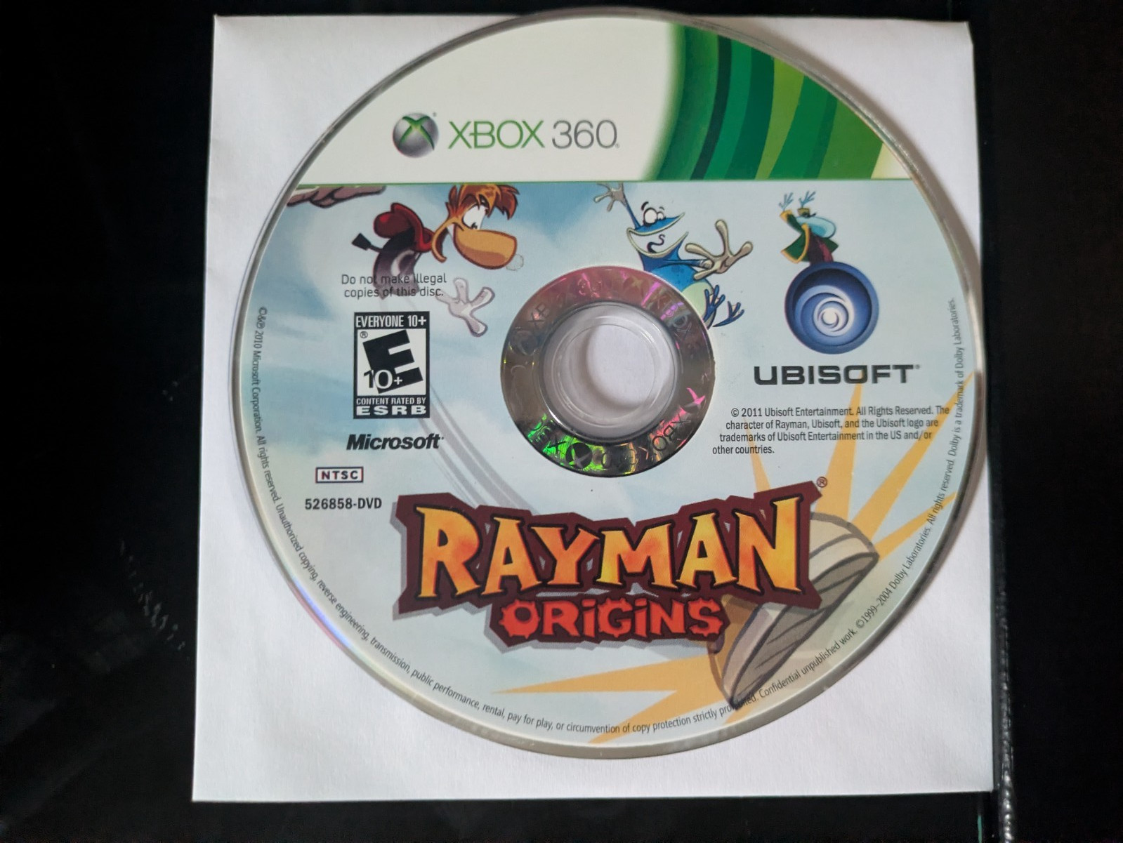Rayman Origins (Microsoft Xbox 360, 2011) ****TESTED****