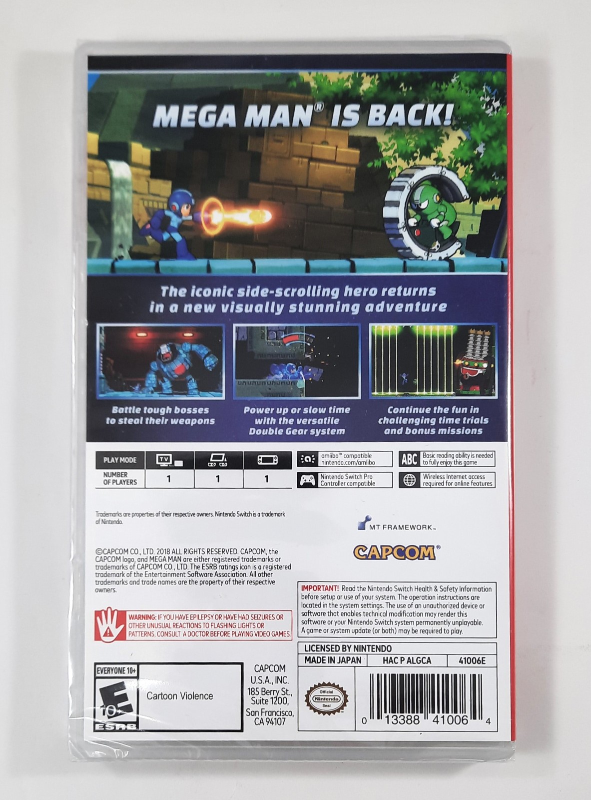 Nintendo Switch Mega Man 11 – 2018 Brand New Factory Sealed