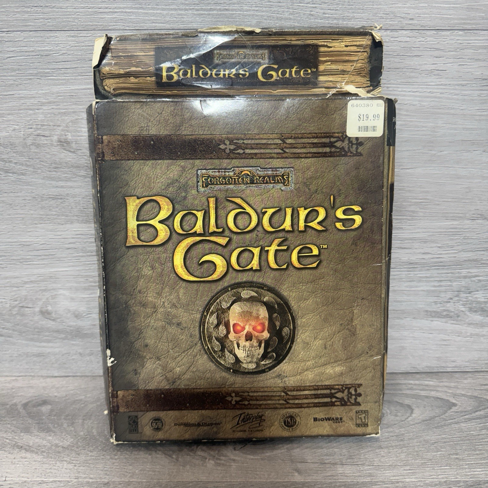 Baldur’s Gate PC Big Box 1998 Complete CIB w/ Map & Manual Authentic Original