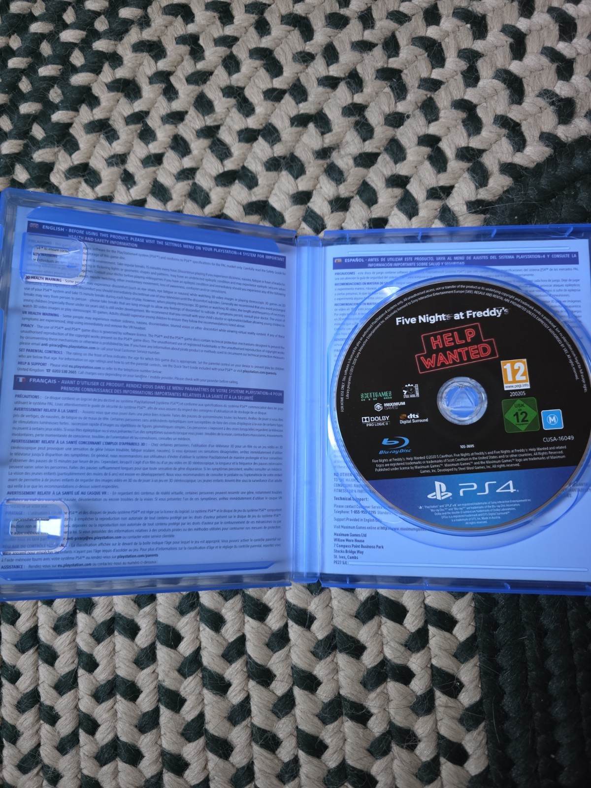 Five Nights At Freddy’s: Help Wanted Sony PlayStation 4 Tested Working Pegi 12