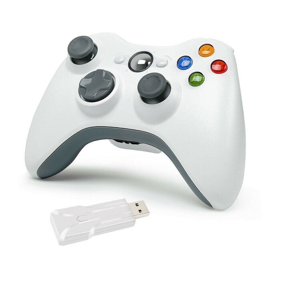 2X Wireless Controller For Microsoft Xbox 360 / 360 Slim / PC Windows 11/10/8/7