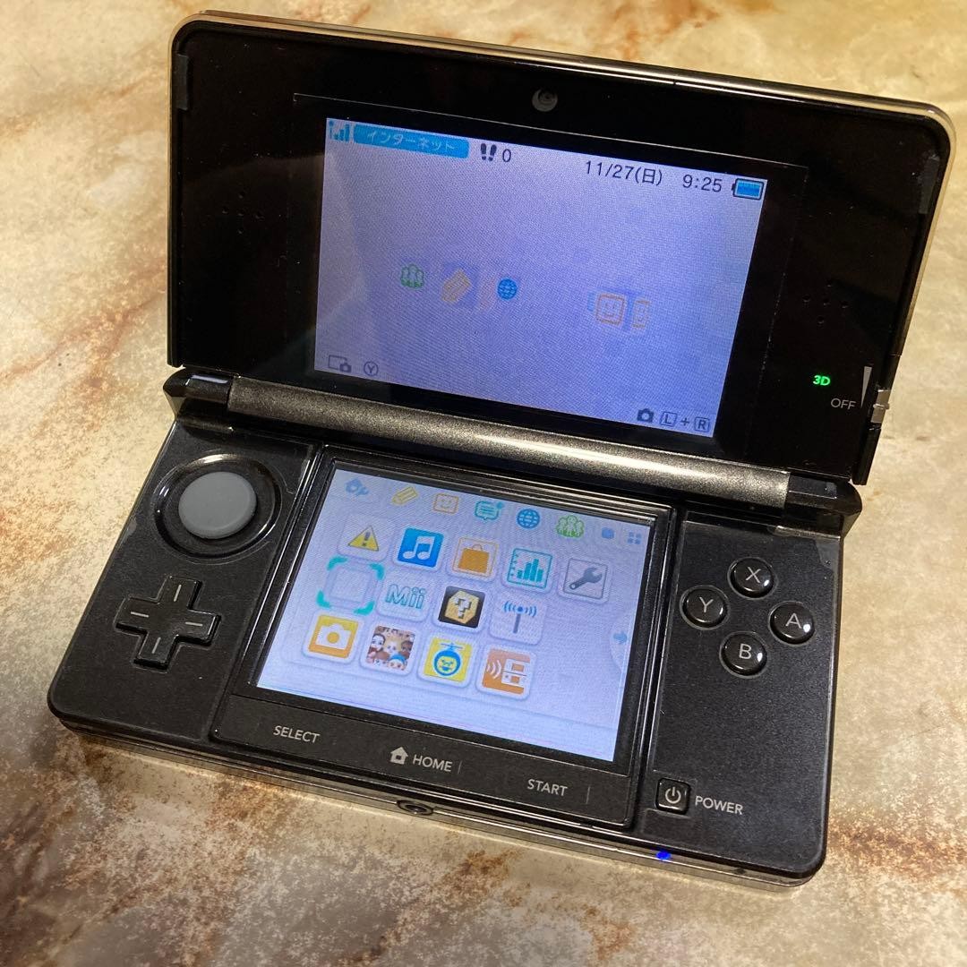 Nintendo 3DS Black Console Tested and Working Simple Maintenance Done