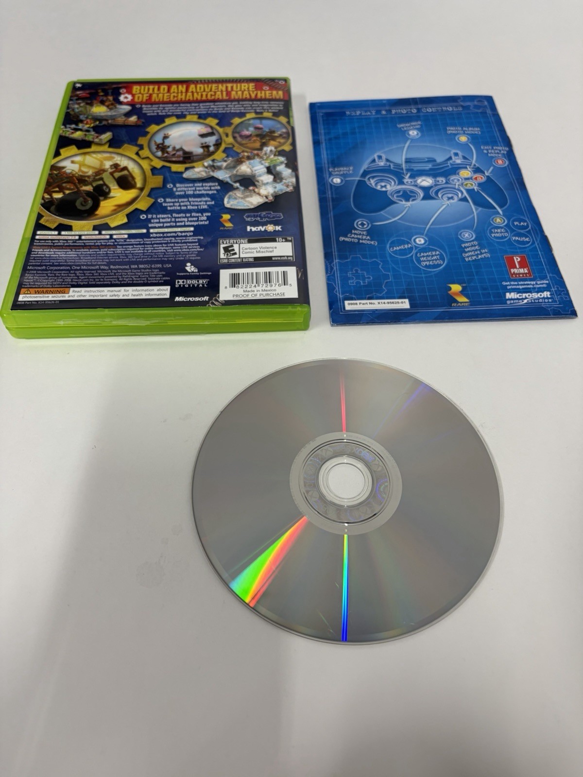Banjo-Kazooie: Nuts & Bolts (Xbox 360, 2008) Complete in Box CIB Tested