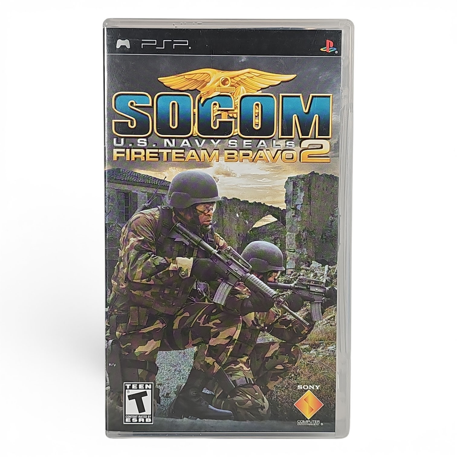 SOCOM U.S. Navy SEALs Fireteam Bravo 2 CIB Sony PSP Complete Tested