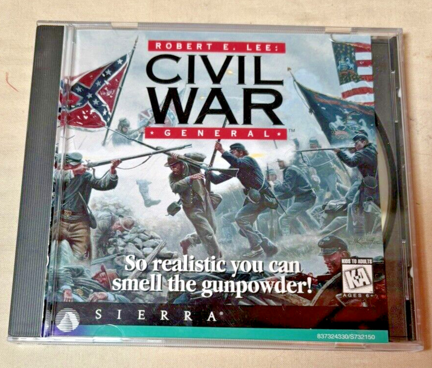 Robert E. Lee Civil War General Sierra Windows PC Computer Strategy Game CD