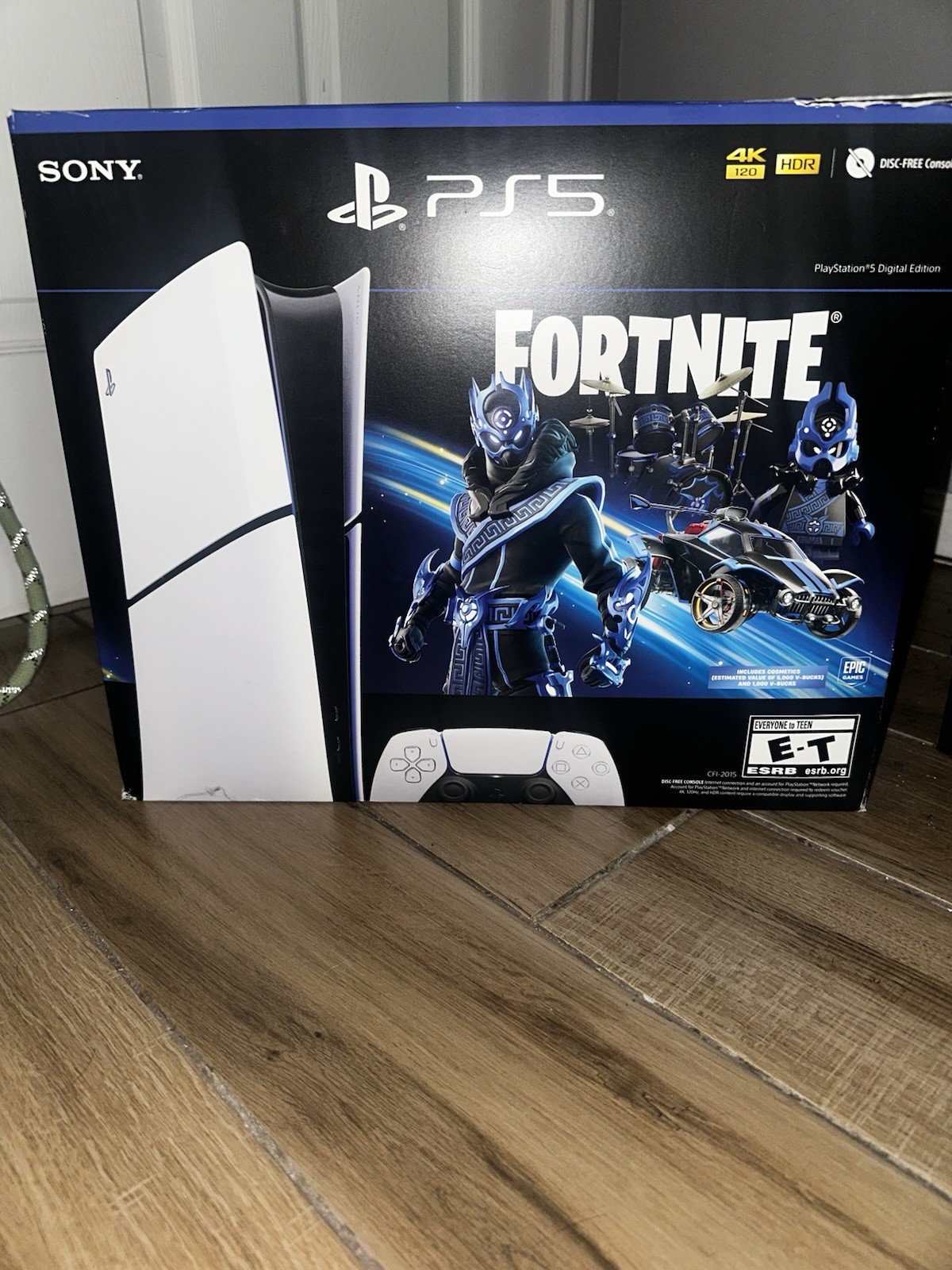 Sony PS5 PlayStation 5 Digital Edition Fortnite Bundle DualSense 825GB 4K HDR