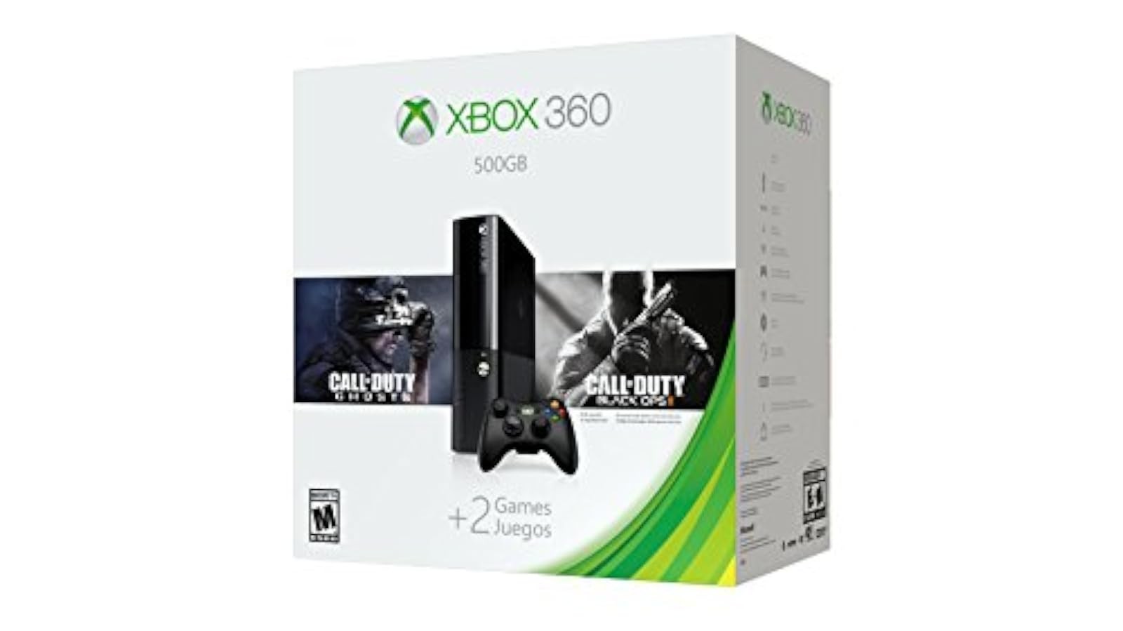 Xbox 360 E 500GB Call Of Duty Bundle Console Very Good 9Z
