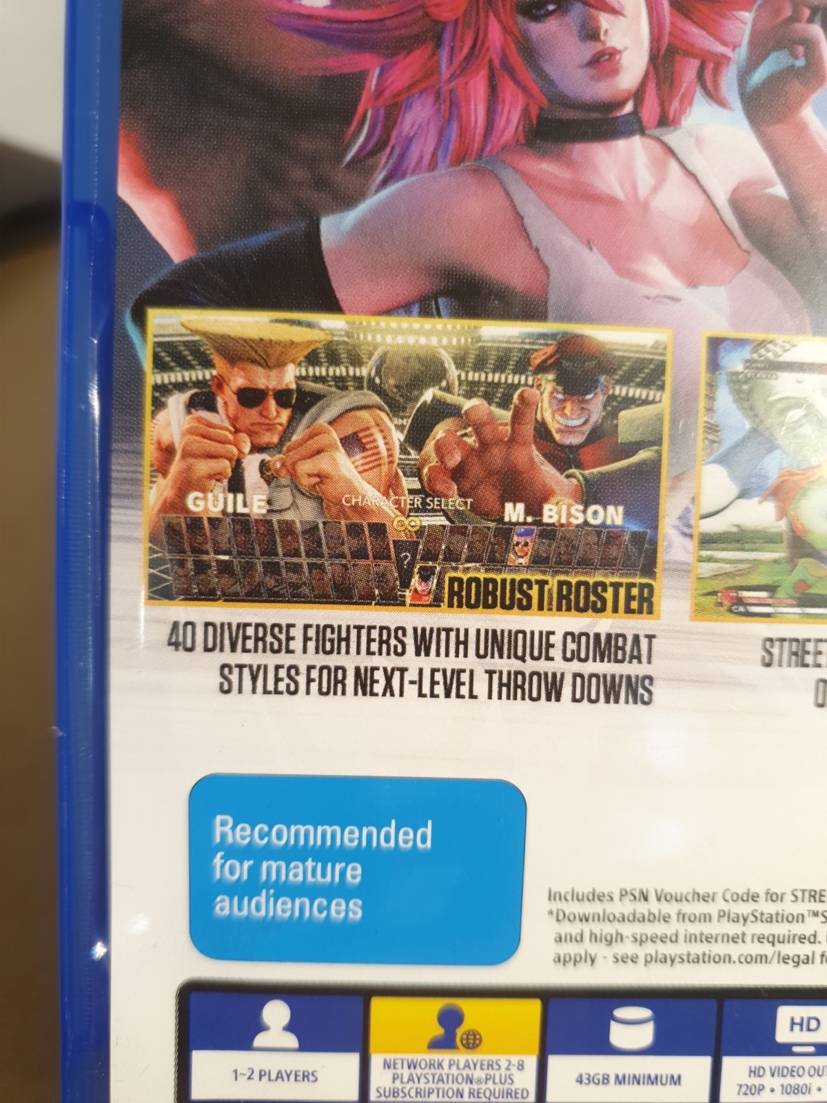 Street Fighter V : 5 Champion Edition Sony PS4 PAL RARE AUS Artwork OOP