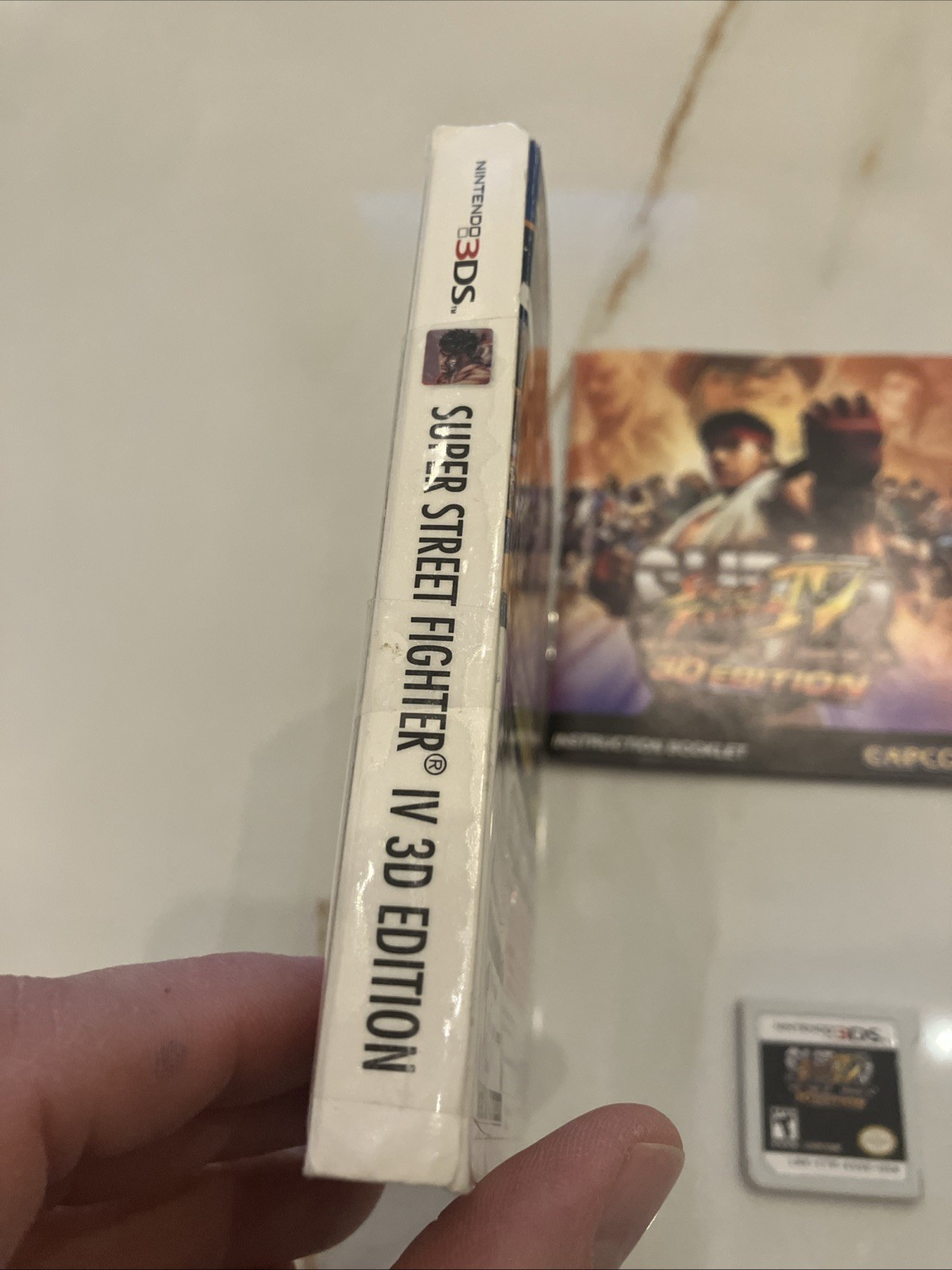 Super Street Fighter IV 3D Edition, Nintendo 3DS Lenticular Slipcover CIB Tested