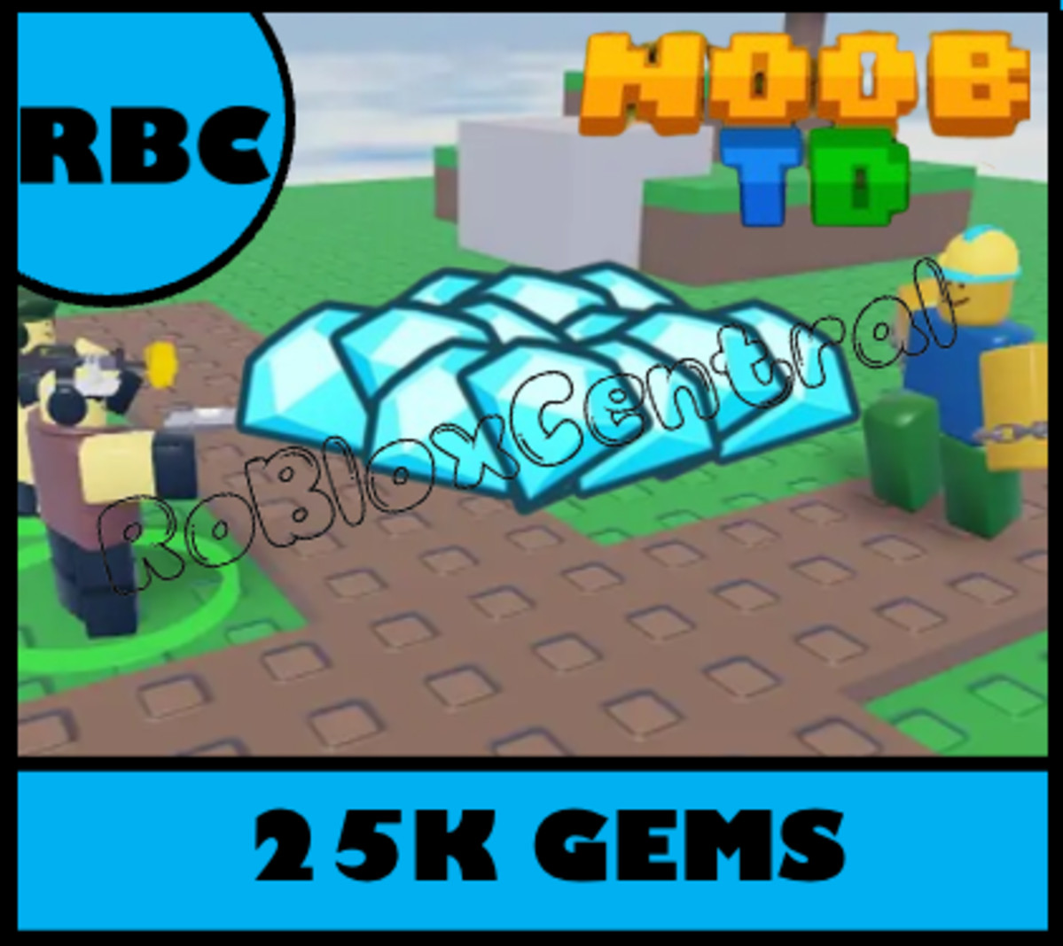 25K GEMS – CHEAP NOOB TOWER DEFENSE – NTD 25000