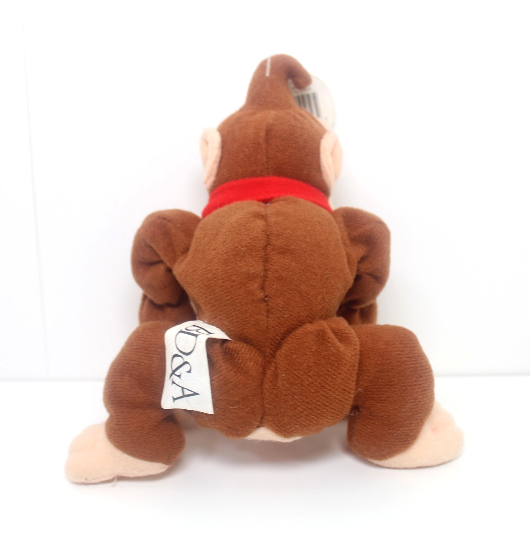 Vintage Nintendo 64 Donkey Kong Beanbag Plush + Hang & Tush Tag (BD&A, 1997)