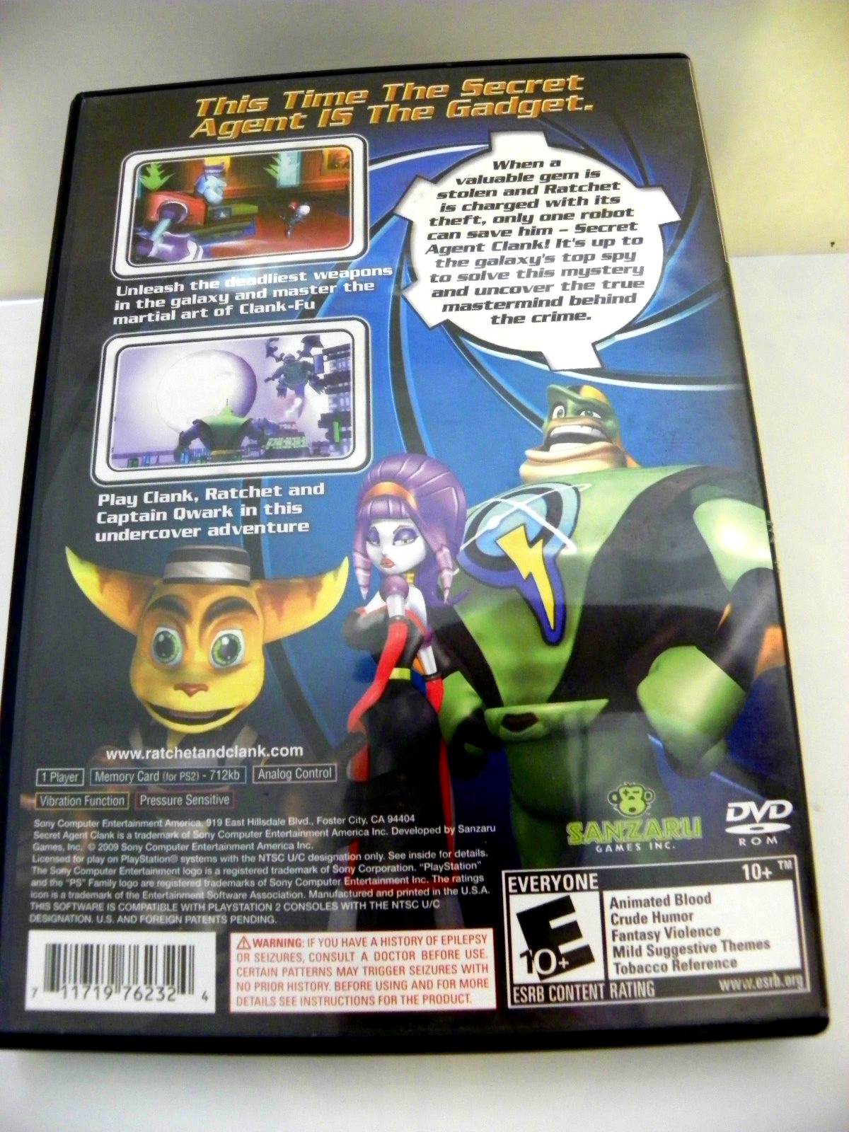 Secret Agent Clank (PlayStation 2 PS2 2009) CIB Black Label w/reg card mint disk