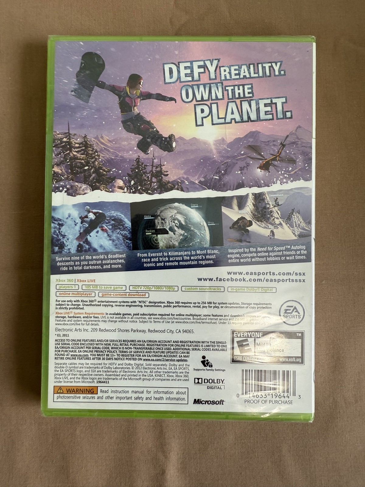 SSX (Microsoft Xbox 360, 2012) – NEW Factory SEALED