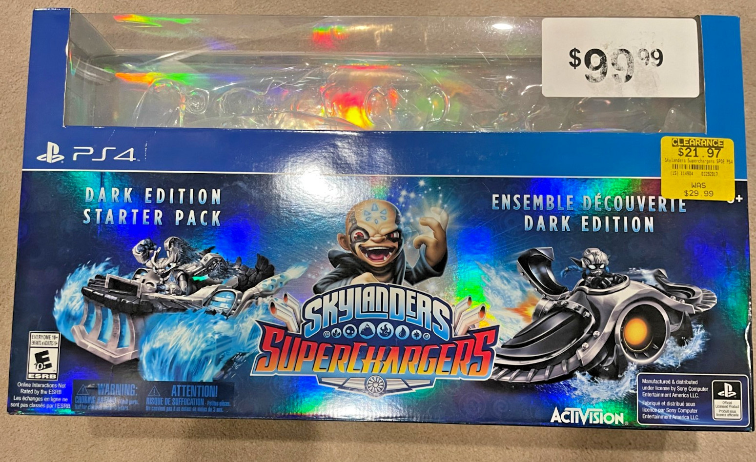 Skylanders Dark Edition PS4 Super Chargers Starter Pack, NO GAME