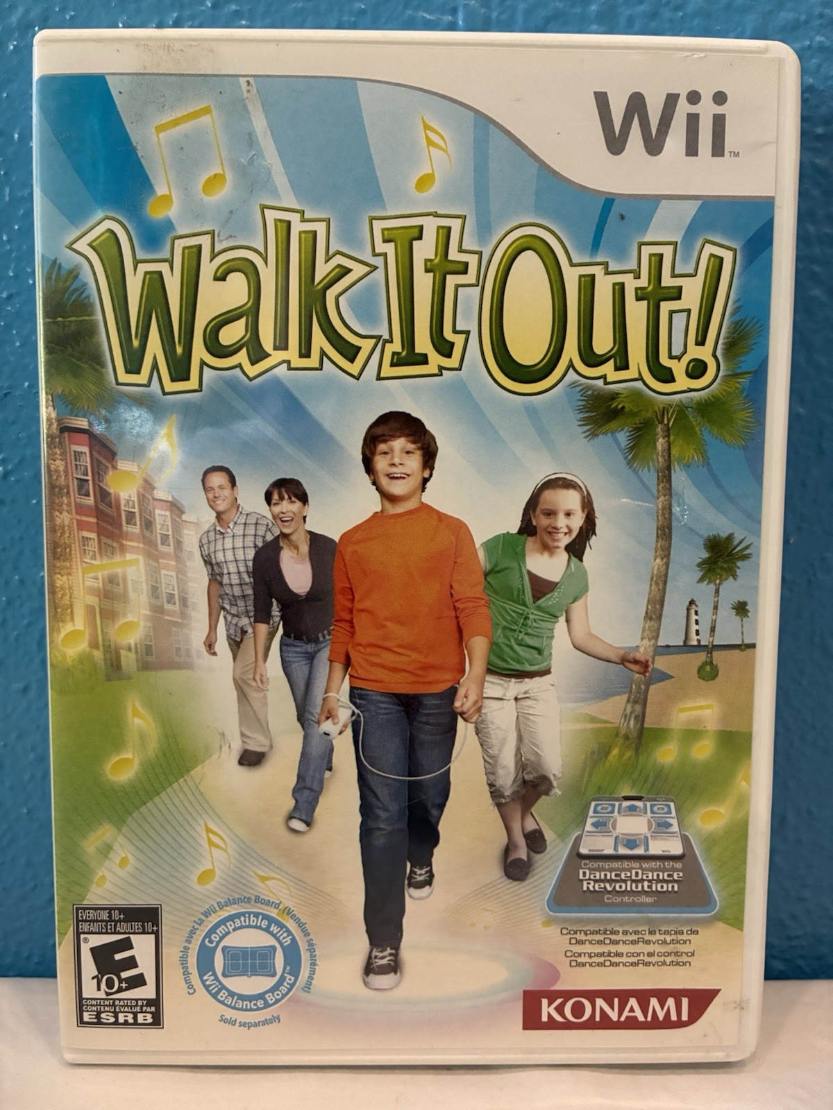 Dance Dance Revolution Hottest Party 1&2 Nintendo Wii Bundle w/ Dance Pad Mat