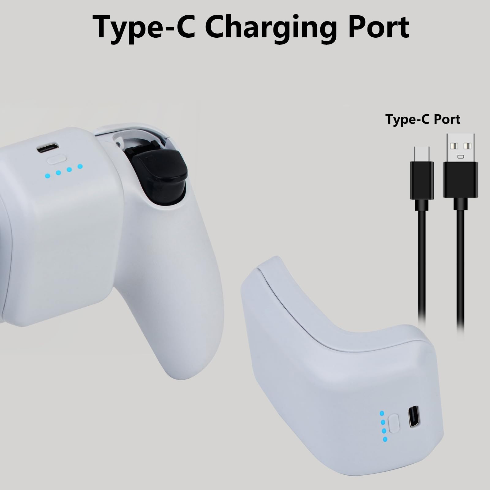 3000mAh DualSense PS5 Controller External Battery Pack – Rechargeable Power Bank