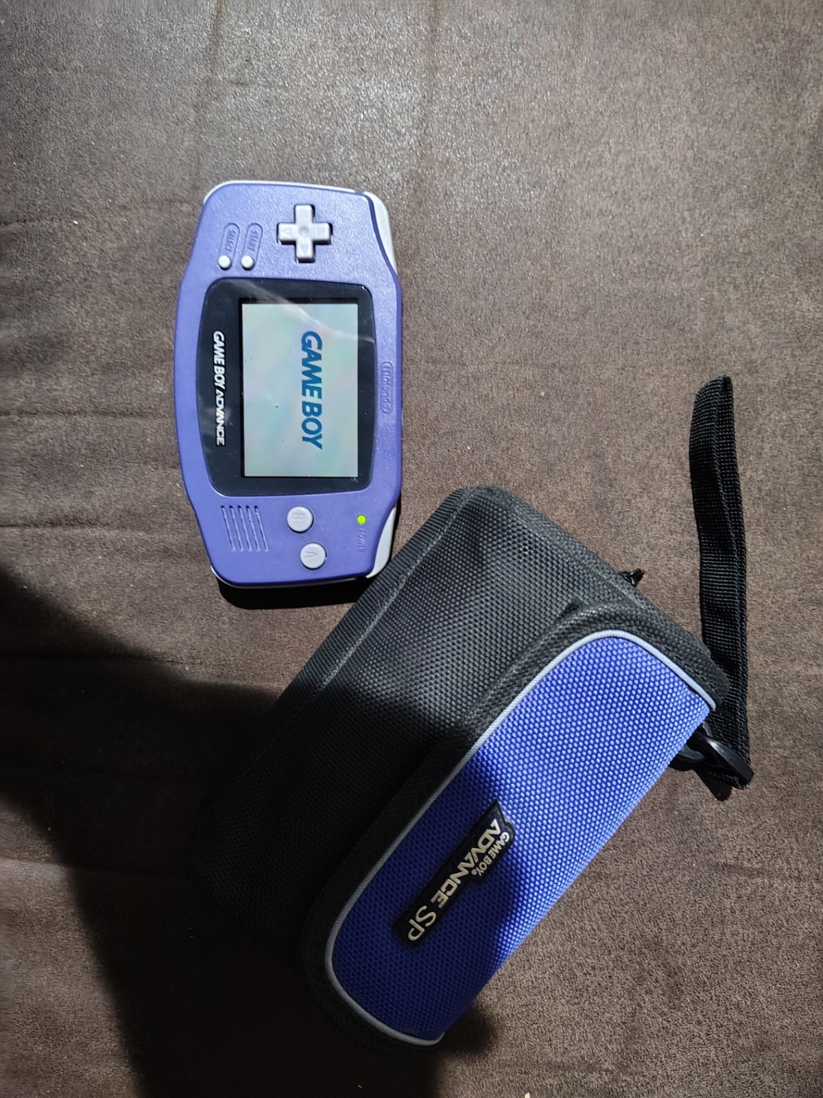 Nintendo Game Boy Advance Handheld Purple 1 Game 1 Case. Fully Tested AGB-001