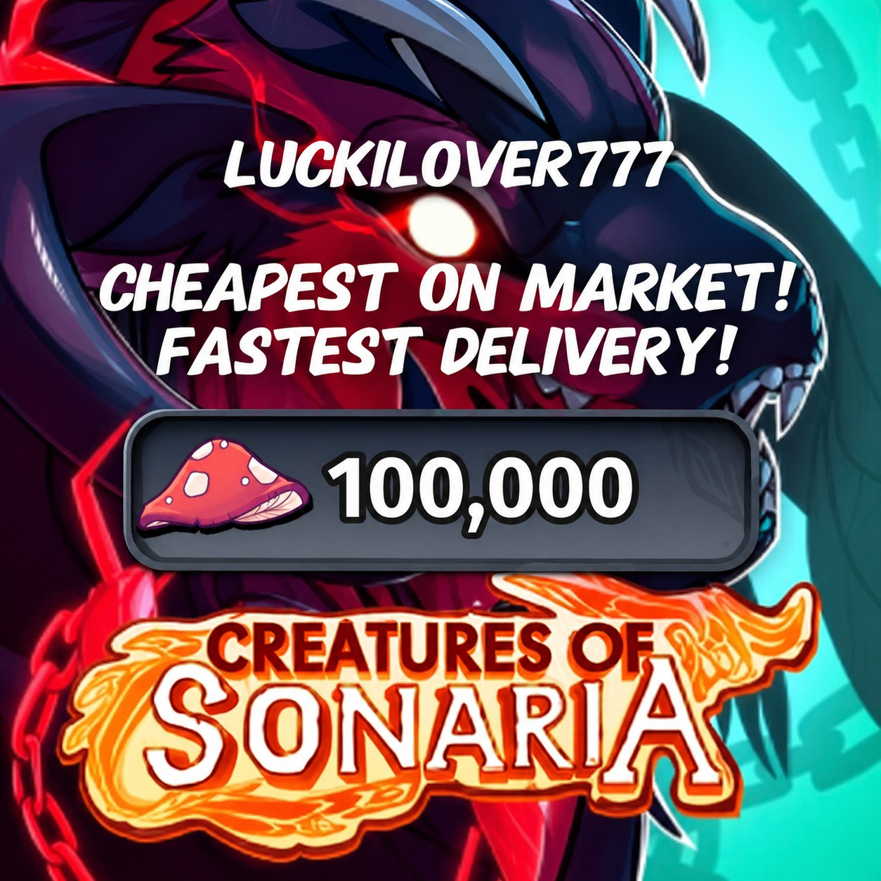 Roblox Creatures Of Sonaria – 100K – 1M, Cheapest On Market, Fastest Delivery!