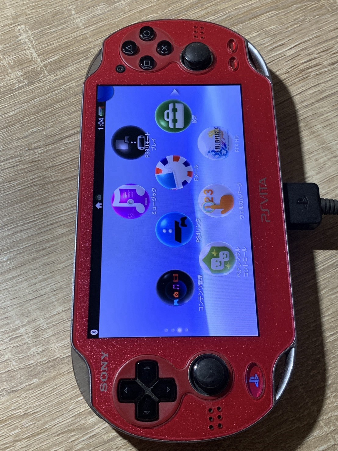 0867 Sony PlayStation PS Vita PCH-1000 Cosmic Red Very Good TESTED