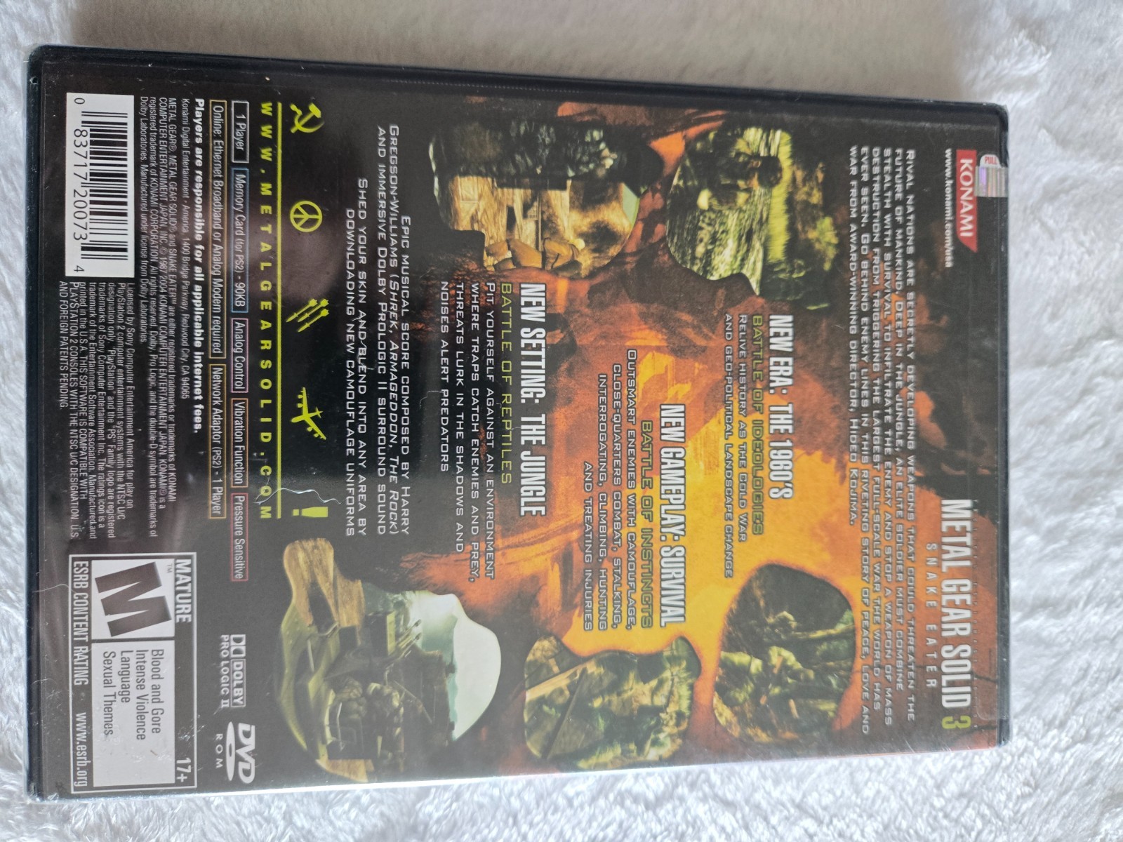 Metal Gear Solid 3: Snake Eater (Sony PlayStation 2, 2004)(New, Sealed)