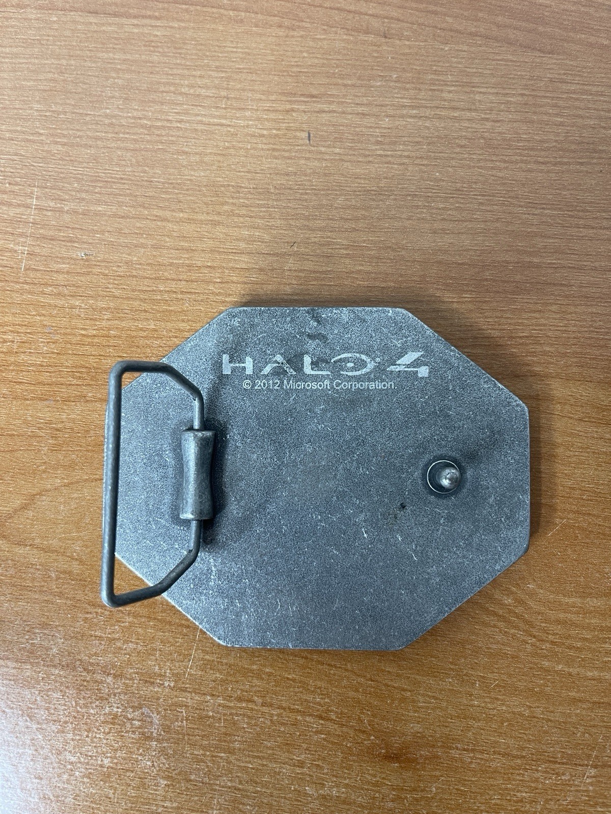 2012 HALO 4 UNSC UNITED STATES SPACE COMMAND BELT BUCKLE
