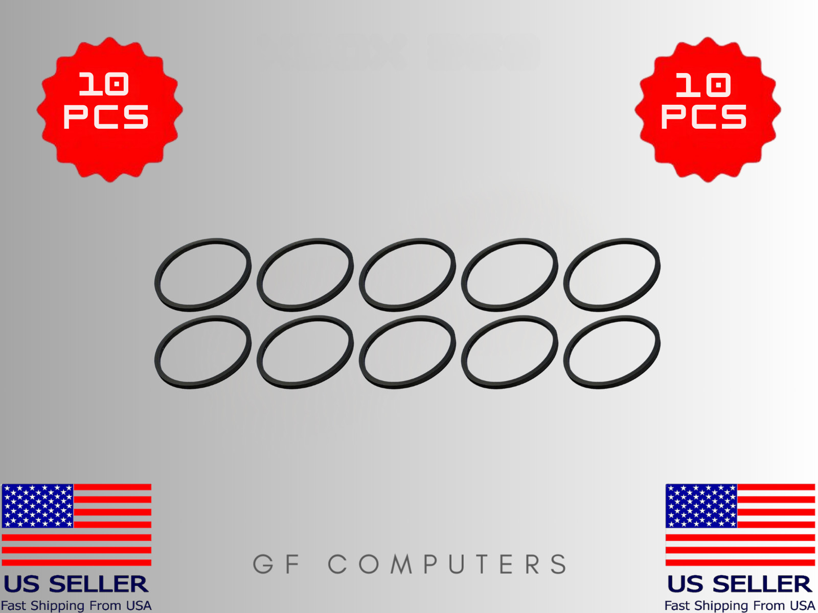 10 Pack Replacement Belt Rubber DVD Disk Drive for Xbox 360 Repair Drive Tray