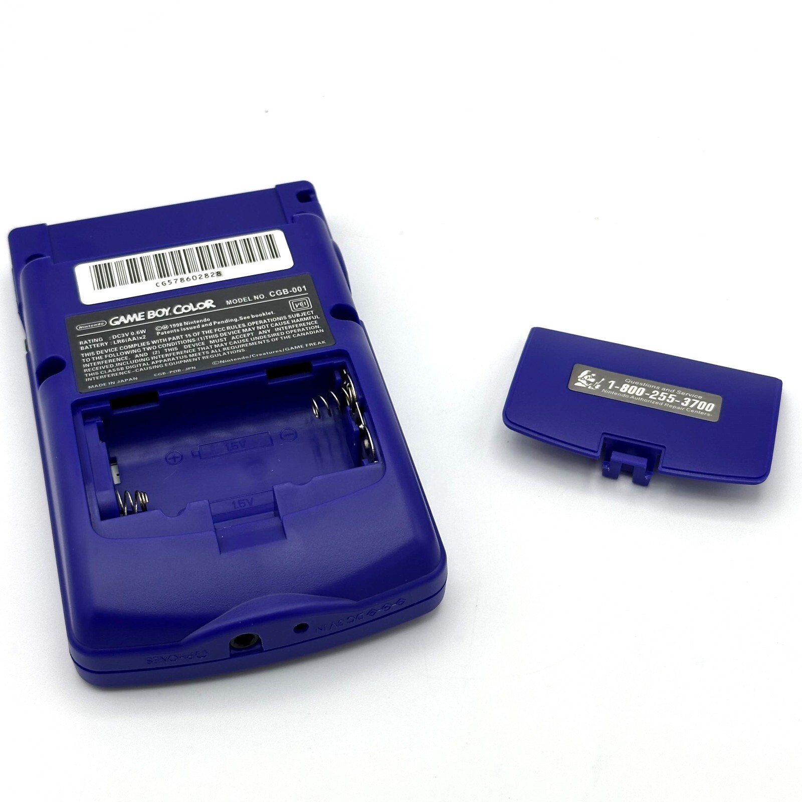 Nintendo Game Boy Color GBC Backlit IPS Mod Console System Grape Purple Shell