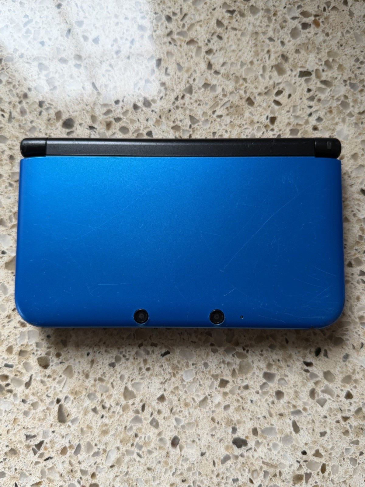 Nintendo 3DS XL (Metallic Blue) with Charger, New Super Mario Bros. 2 Tested