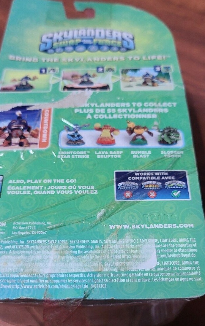 Skylanders Swap-Force COUNTDOWN Figure Blue NEW OPEN PACKAGE