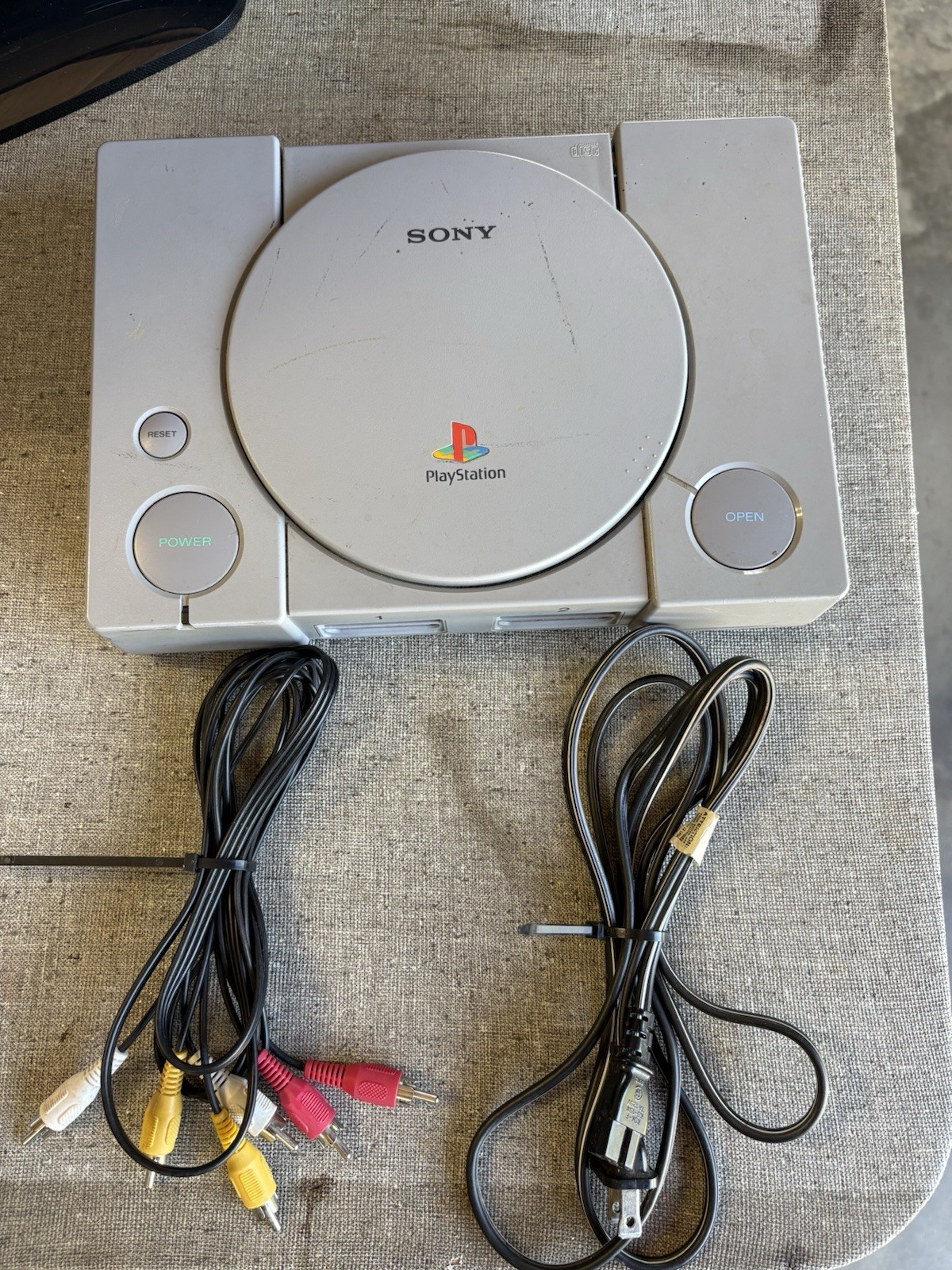 Sony PlayStation 1 PS1 Console Gray SCPH-1001 NTSC-U/C Made in Japan 1998