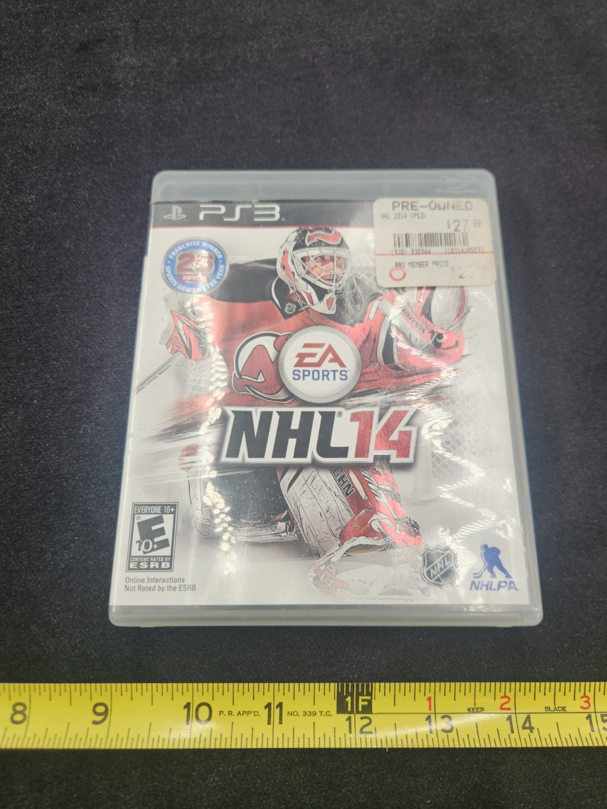 NHL14 PLAYSTATION 3 Used (PS3 Video Game + Instructions)