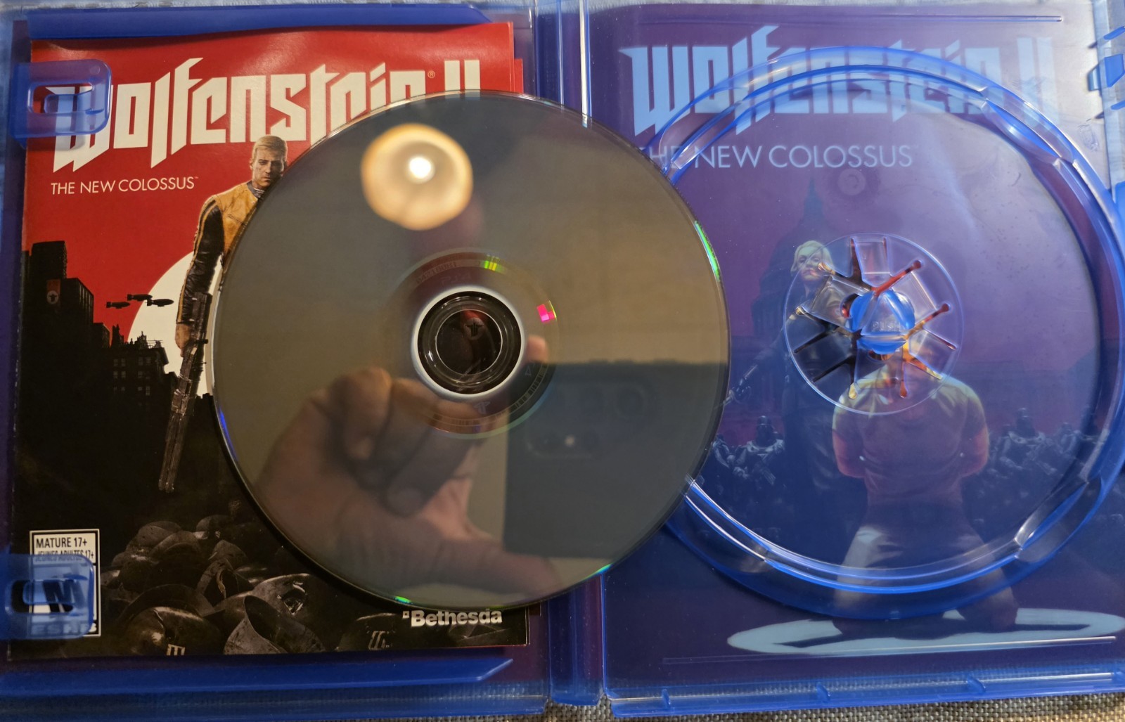 Lot Of 2 PlayStation 4 Games Wolfenstein Series Working tested