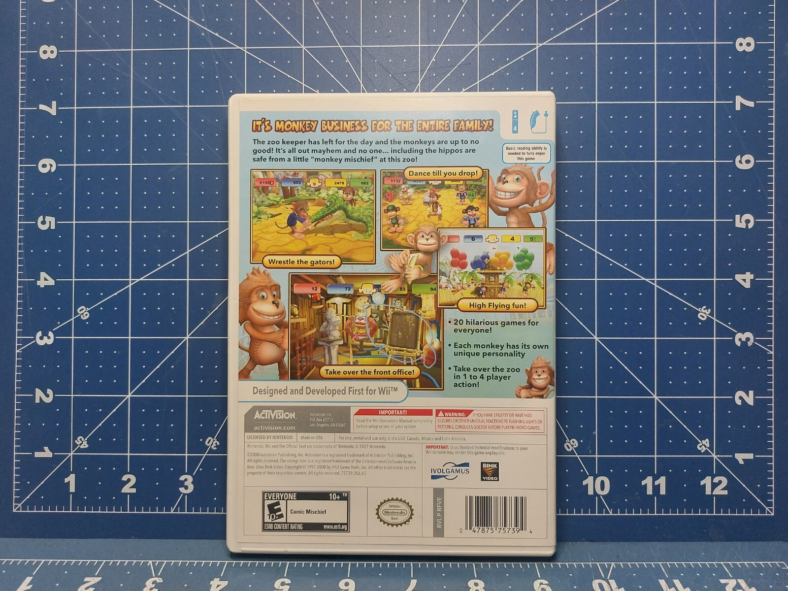 Monkey Mischief Party Time (Nintendo Wii, 2008) Pre-Owned & Guaranteed