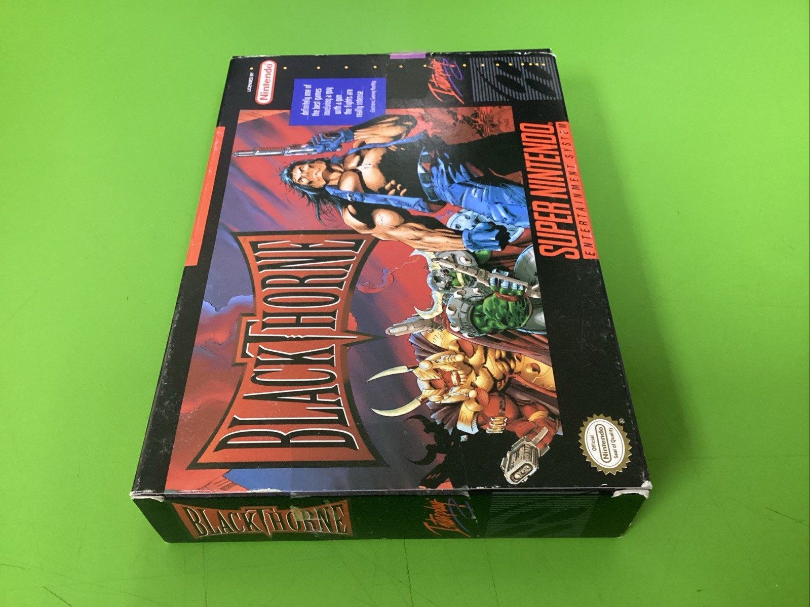 Blackthorne (SNES, 1994) CIB Manual Reg Card & Inserts Tested & Working