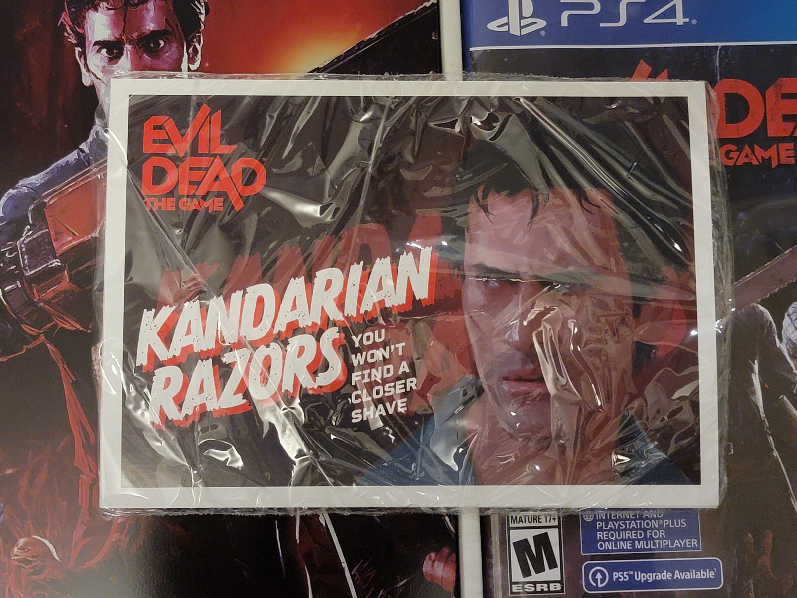 Evil Dead: The Game Collectors Edition PS4 with Medium Shirt, Vinyl Soundtrack,